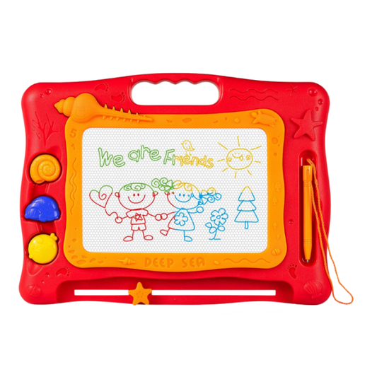 Doodle Colour Drawing Board Magnetic Sketch Pad with Stamps & Pen