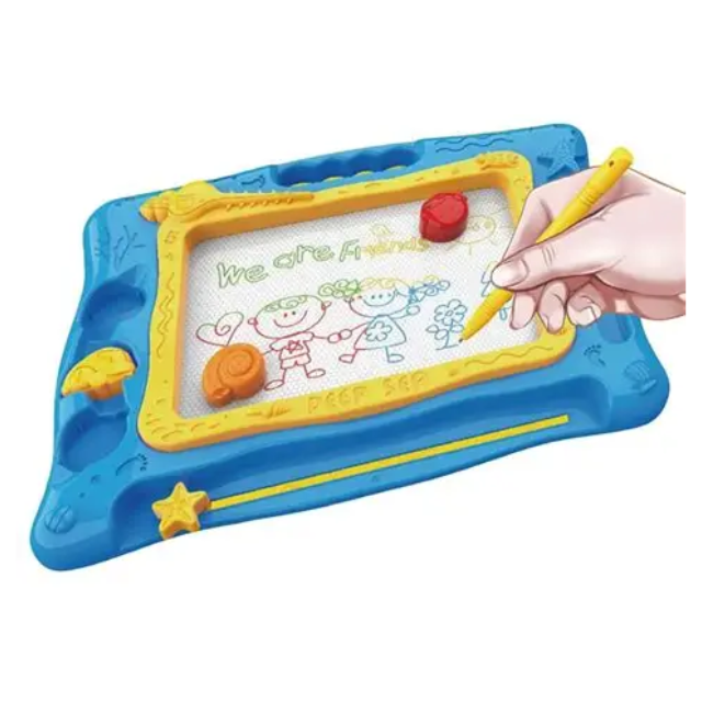 Doodle Colour Drawing Board Magnetic Sketch Pad with Stamps & Pen