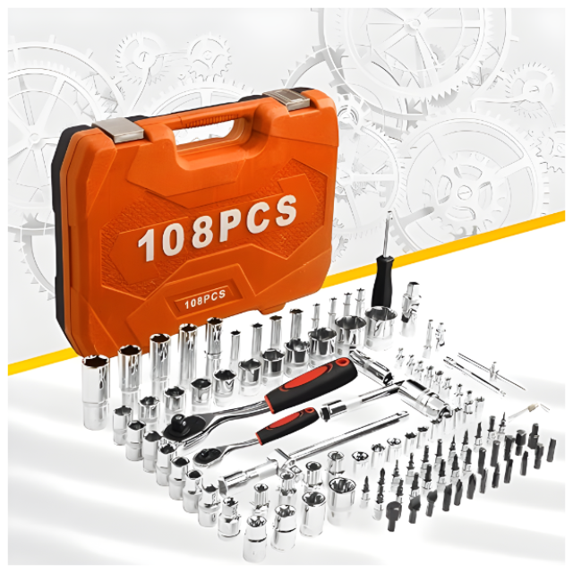 108-Piece Set Batch Socket Wrench Ratchet Wrench Tool Set