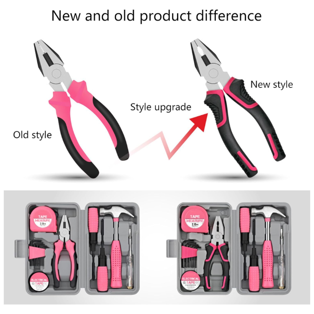 24pc Pretty in Pink Home Repair Kit Tools For Her