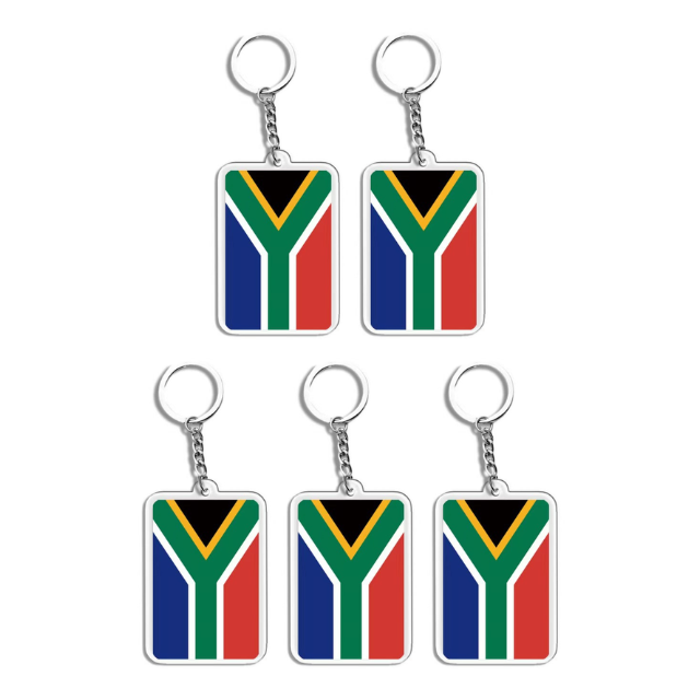 South Africa Flag Acrylic Keychain
