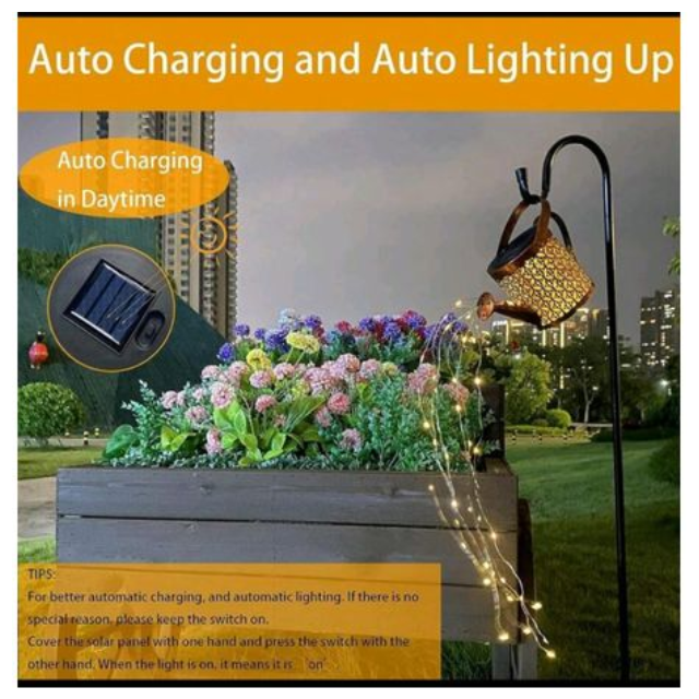 Bronze Kettle Shaped Solar light