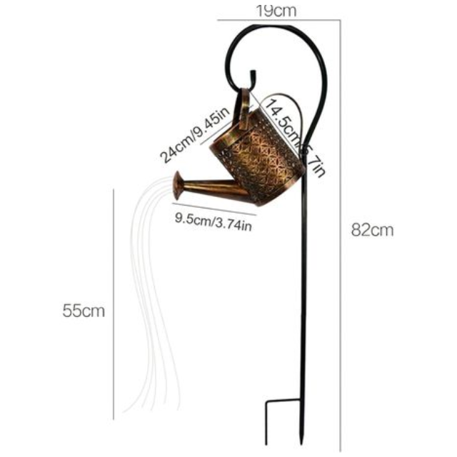 Bronze Kettle Shaped Solar light