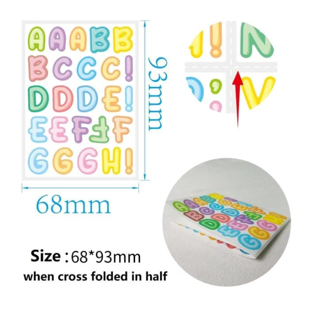 Multi Colour Alphabet Stickers school -900 Stickers