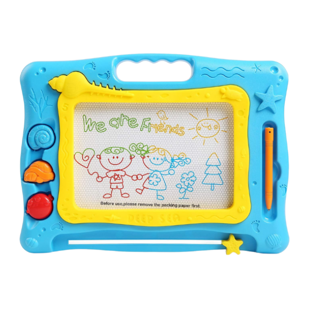 Doodle Colour Drawing Board Magnetic Sketch Pad with Stamps & Pen