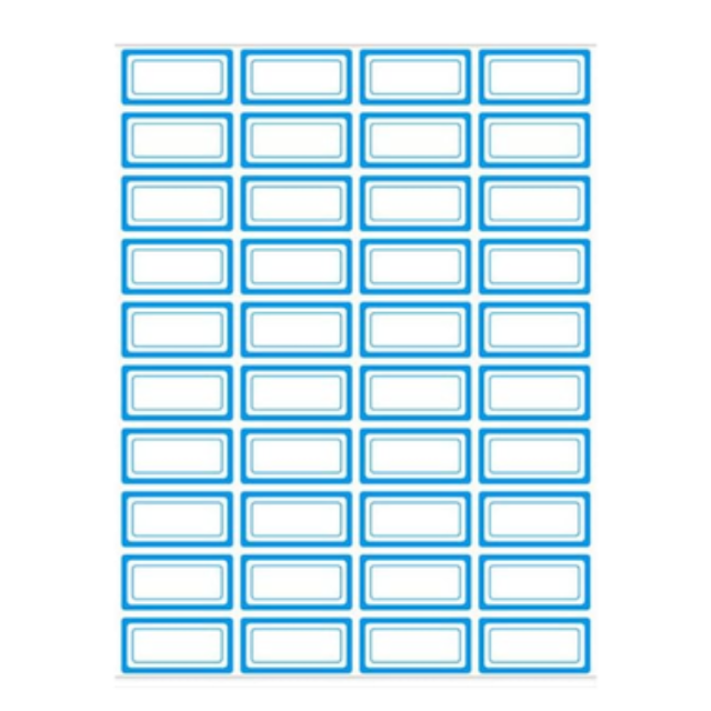 20 Sheets 40 p/sheet 800 Label Sticker Self-Adhesive Writable School Book