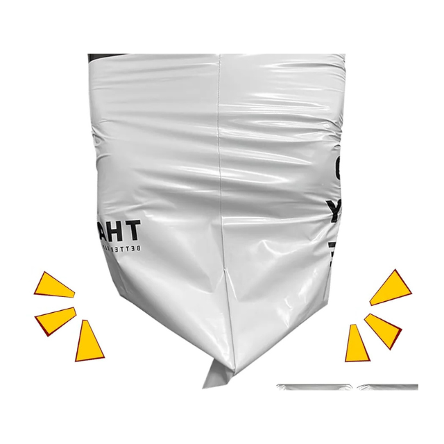 100 Express Polymailers Packaging 32x45cm Self-Adhesive White&Black Print