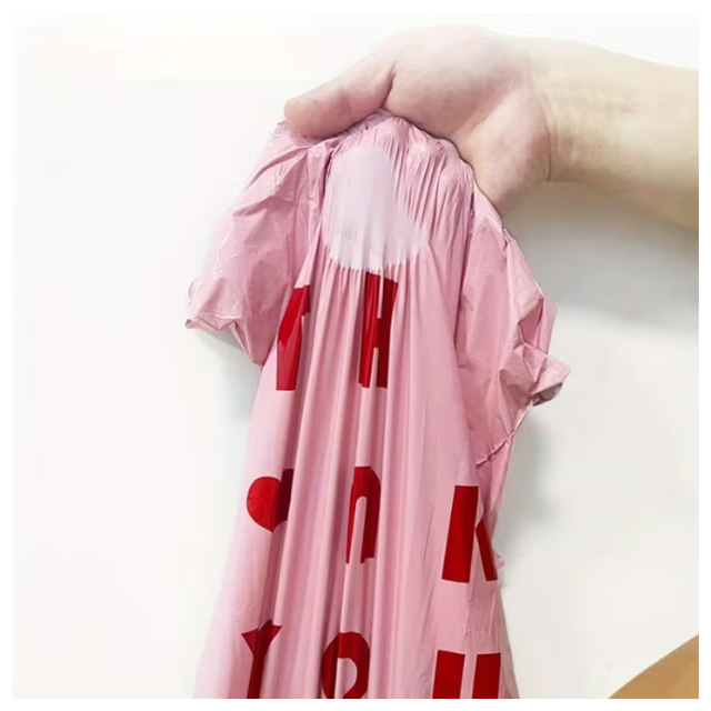 100 Express Polymailers Packaging 17x30cm Self-Adhesive Pink & Red Print