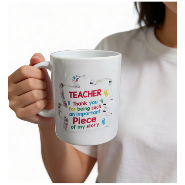 2PK Teacher Appreciation Thank You Mug and Tote Bag Gift Set