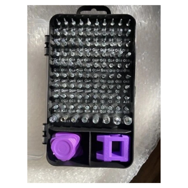 115 in 1 Multipurpose Precision Screwdriver Bits Set - Purple