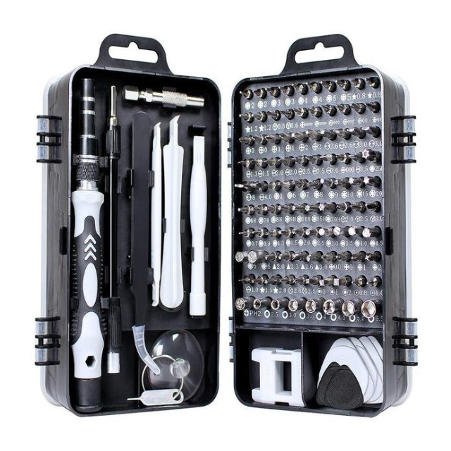 115 in 1 Multipurpose Precision Screwdriver Bits Set - Light Grey