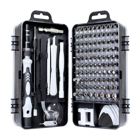 115 in 1 Multipurpose Precision Screwdriver Bits Set - Light Grey