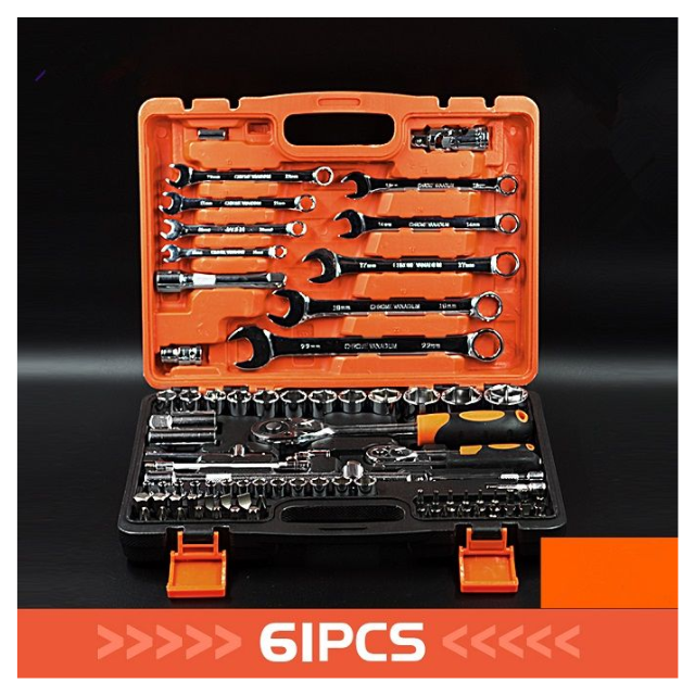 61 Piece Combination Tool Box Set