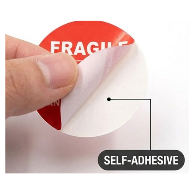Fragile Glass Handle With Care Sticker Roll 3cm 500pc