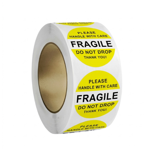 Handle with Care Do Not Drop Warning Sticker Labels Roll 3cm 500pc