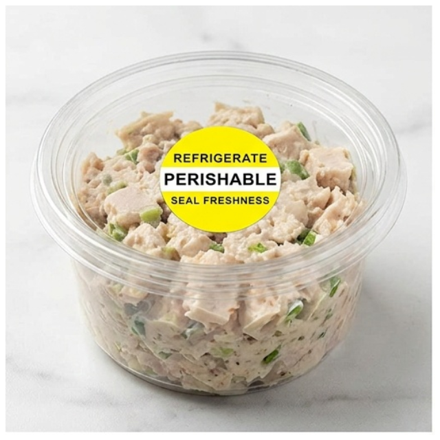 Refrigerate Perishable Food Safety Labels Sticker Roll 3cm 500pc