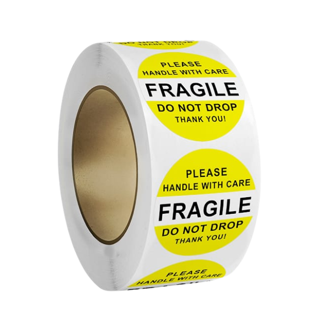 2PK Combo Do Not Drop 3cm & Fragile Handle Care Sticker Roll 5x8cm 500p/r