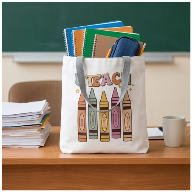 Teacher Appreciation Tote Bag 27x37cm - I Teach Love & Kindness