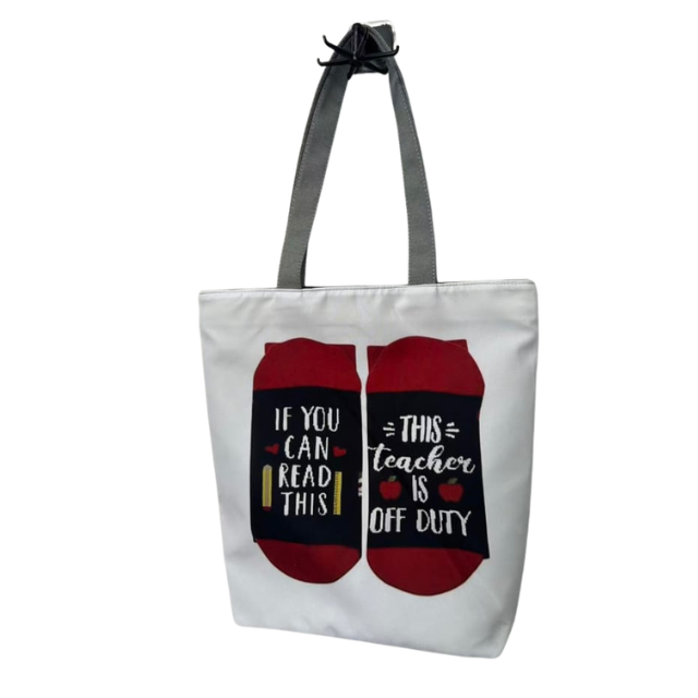 Teacher Appreciation Tote Bag 27x37cm - Teacher Off Duty