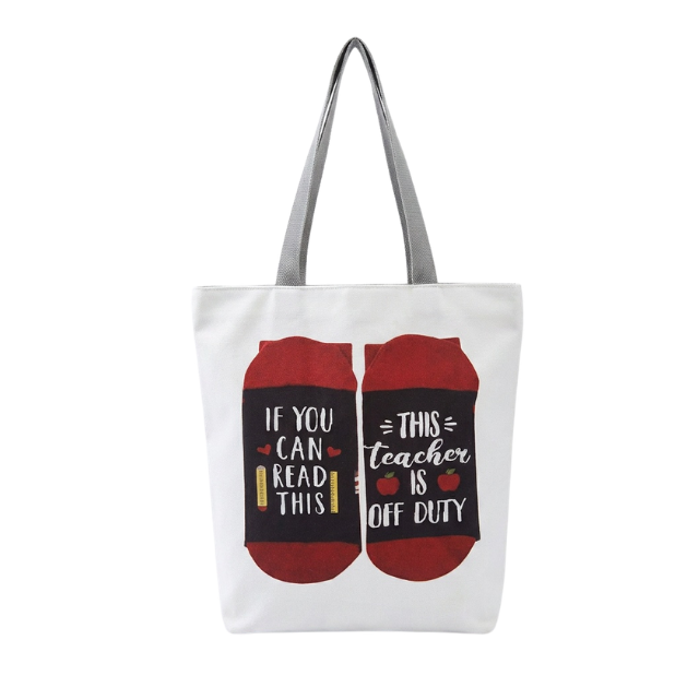 Teacher Appreciation Tote Bag 27x37cm - Teacher Off Duty