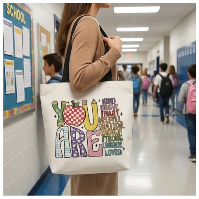 Teacher Appreciation Tote Bag 27x37cm - You Are Kind