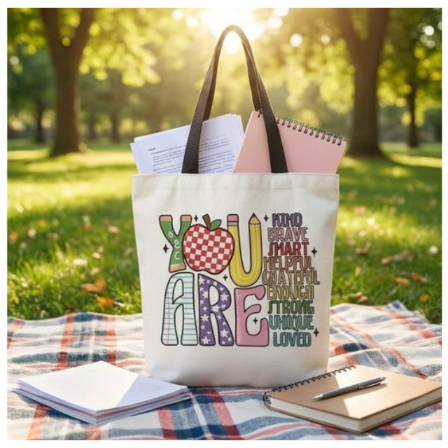 Teacher Appreciation Tote Bag 27x37cm - You Are Kind