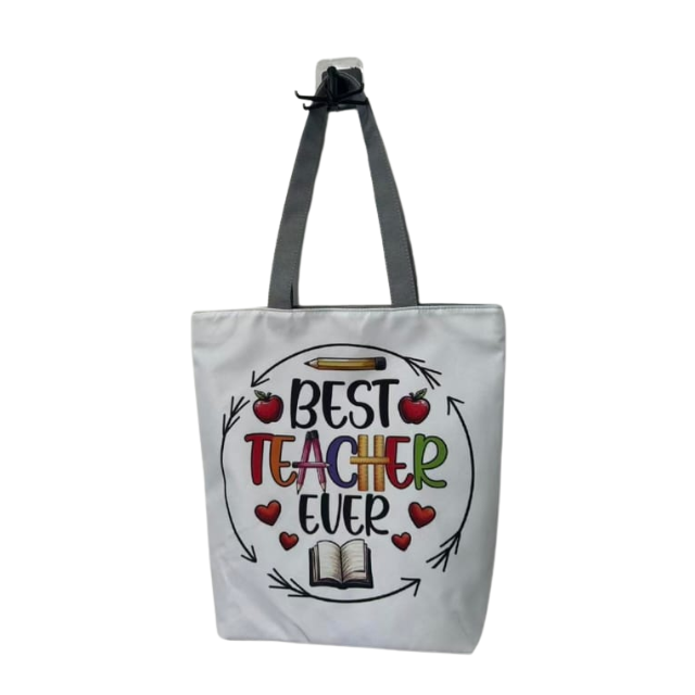 Teacher Appreciation Tote Bag 27x37cm - Best Teacher Ever Book
