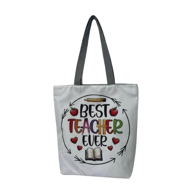 Teacher Appreciation Tote Bag 27x37cm - Best Teacher Ever Book