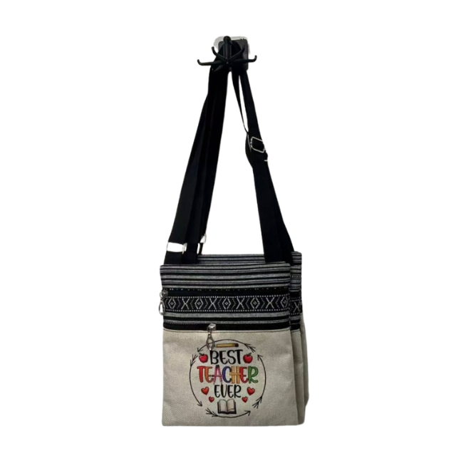 Teacher Appreciation Bohemian Linen Sling bag 19X23.5cm - You Are Kind