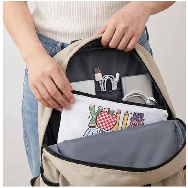 Teacher Cosmetic Bag Makeup & Stationery Pouch 22x13.5cm - You Are Kind
