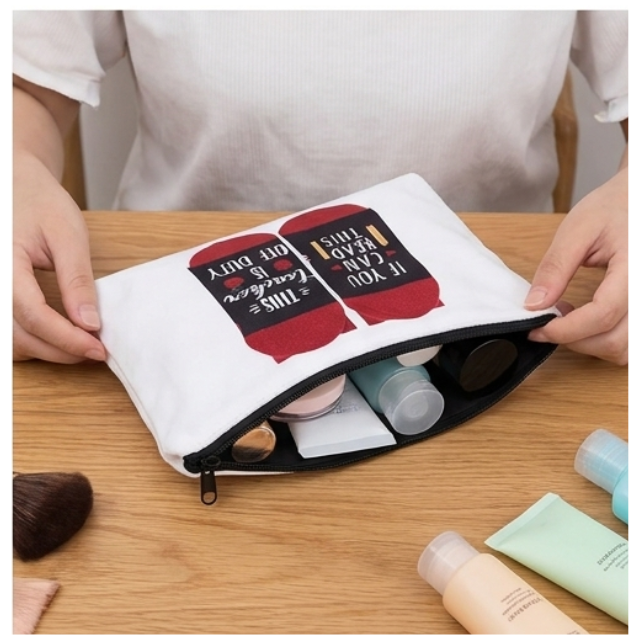 Teacher Cosmetic Bag Makeup & Stationery Pouch 22x13.5cm - Off Duty