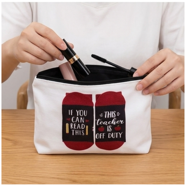 3 Piece Teacher Appreciation Gift Bag Set - This Teacher is Off Duty Design