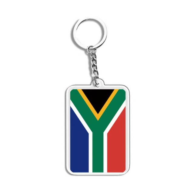 South Africa Flag Acrylic Keychain