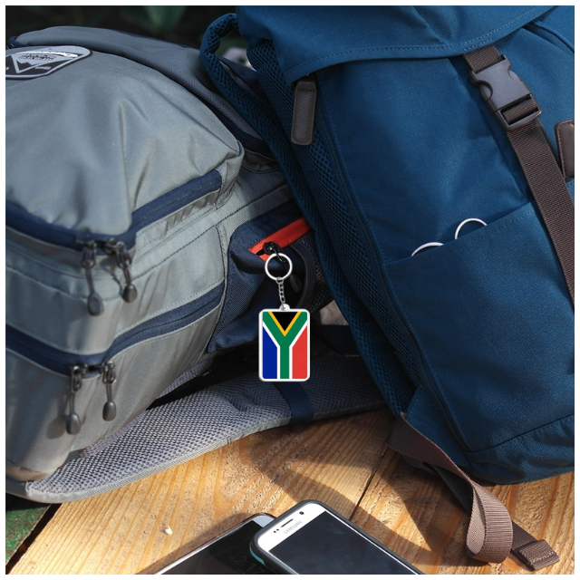 South Africa Flag Acrylic Keychain