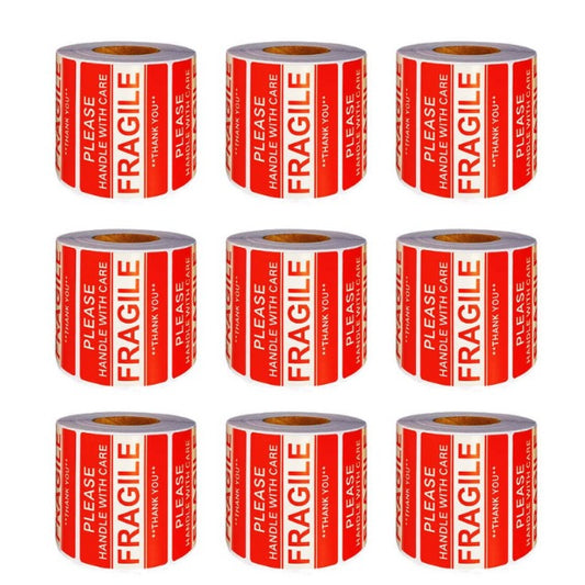 Fragile tape sticker 4500 pcs - 9 Rolls