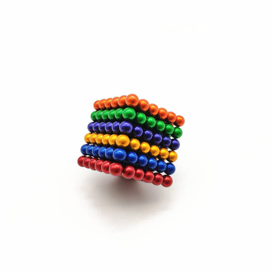 Multi Colour Magnetic Cube Balls Set - Gift Toys Education