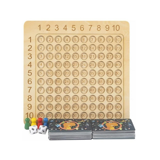 Maths Multiplication Recognition Wooden Board Game