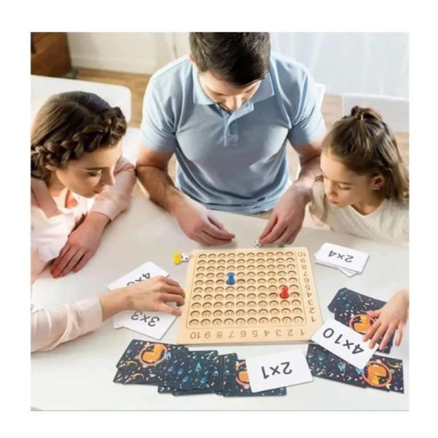 Maths Multiplication Recognition Wooden Board Game