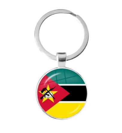 Mozambique Africa National Country Flag Keyring
