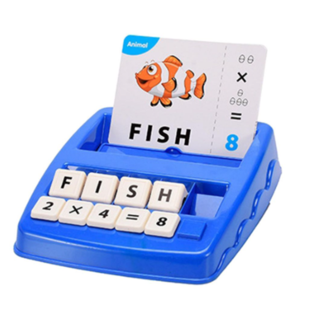 2-in-1 Matching Flash Card Letter & Maths Educational Toy Spelling Counting