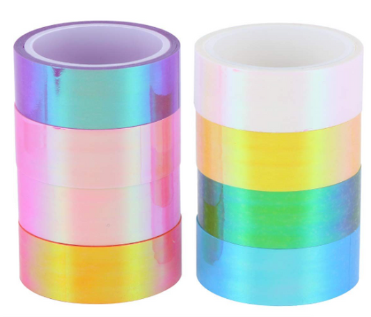 8 Laser Film Rolls Washi Tape -5M
