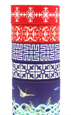 5 Glow In Dark Pattern Washi Tape - 2M