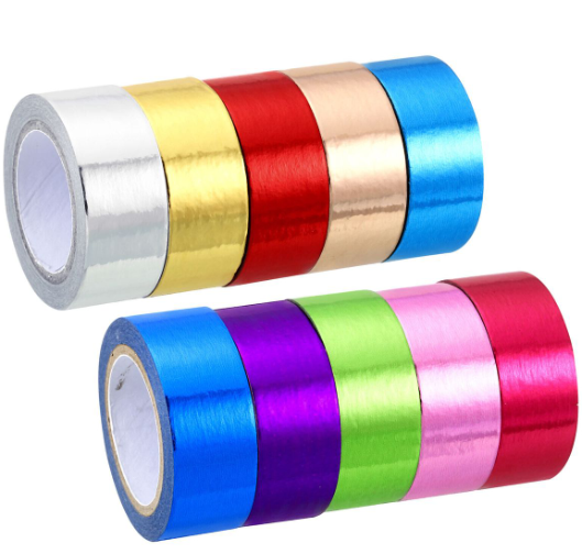 10 Metallic Colour Washi Tape -5M