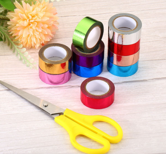 10 Metallic Colour Washi Tape -5M