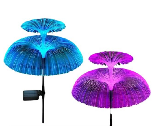 Jellyfish Design Decoration Outdoor Solar Led Night Lamp