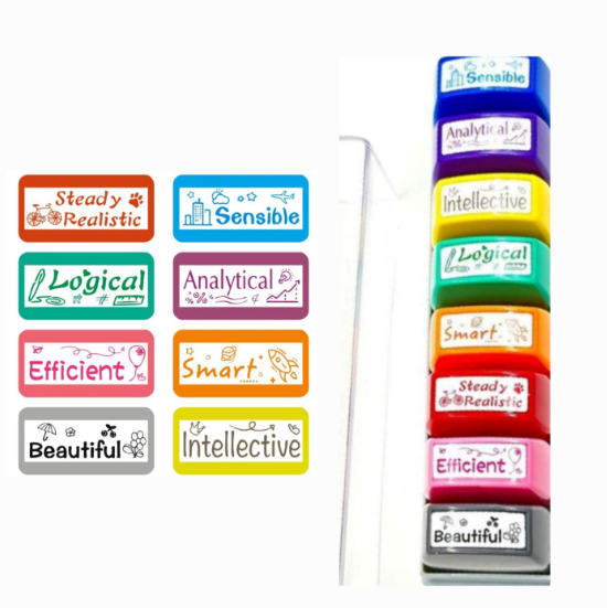 English Teacher Stamps Multi colour