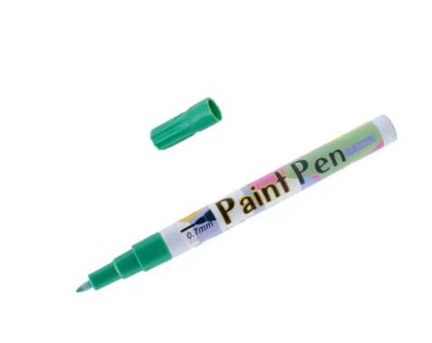 12 Colour Oil Based Permanent Paint Markers 0.7mm Tip