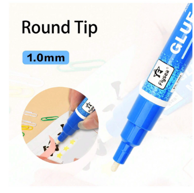 4 Pack Glue Marker Pen 1-10mm Tip