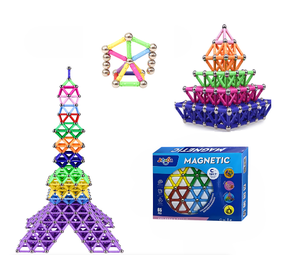 Magnetic Building Construction Toy Set Sticks and Balls Educational Kids