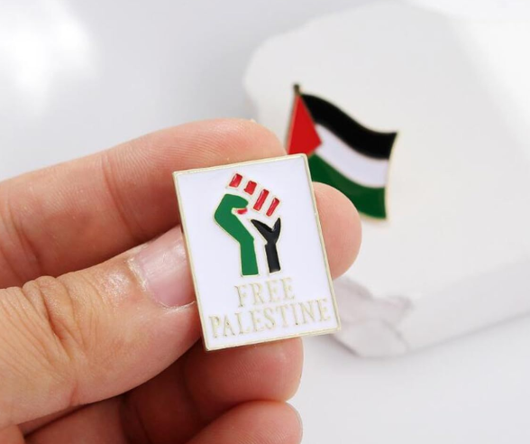 7 pack Lapel Pin Palestine Flag Solidarity Signs Novelty Gift Enamel Badge